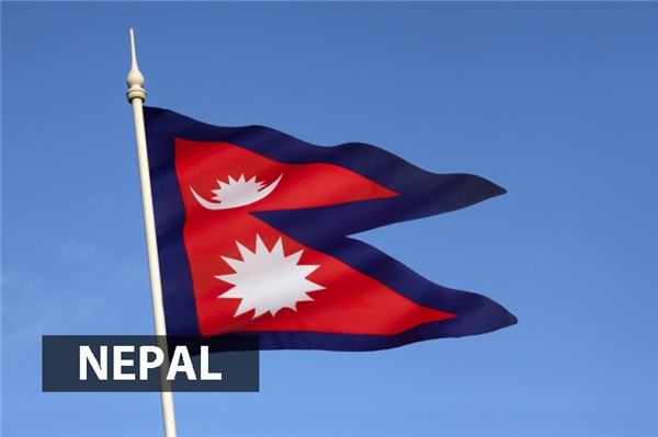 Nepal là quốc gia duy nhất mà quốc kỳ không phải hình chữ nhật hoặc hình vuông. Hai tam giác chồng lên nhau đại diện cho Ấn độ giáo và Phật giáo trong khi màu đỏ tượng trưng cho hoa đỗ quyên, quốc hoa của Nepal, thể hiện sự chiến thắng và hòa hợp. Mặt trăng tượng trưng cho thời tiết mát mẻ trên dãy Himalaya còn mặt trời là hiện thân cho sức nóng của các khu vực thấp ở Nepal.