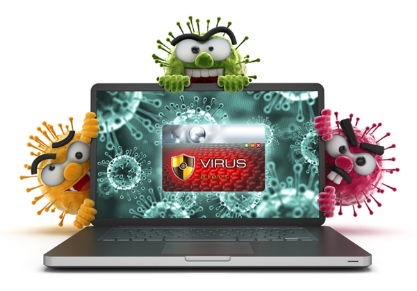 Laptop thông thường rất dễ bị nhiễm virus. (Ảnh: internet)