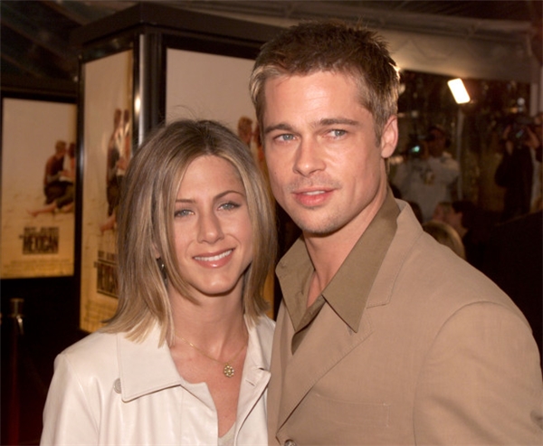 Brad Pitt và Jennifer Aniston thời mặn nồng.