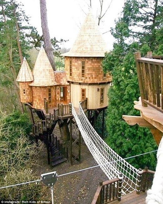 Trẻ con thường mơ ước xây nhà trên cây. Giới thượng lưu của những người trẻ tuổi Anh quốc đã hiện thực hóa ước mơ này với cái giá không dưới 250.000 bảng Anh.