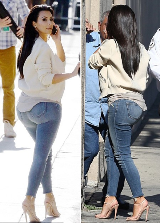 Bộ sưu tập quần jeans không giống ai của cô Kim bị lên án