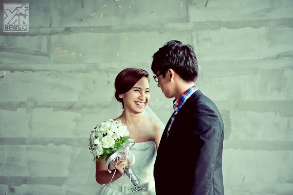 Cô dâu Kim Nhã đẹp rạng ngời hạnh phúc bên chú rể Quang Bảo