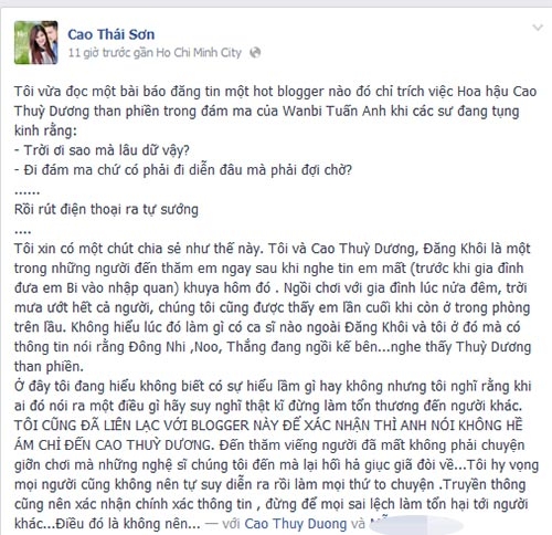 
	
	Cao Thái Sơn minh oan cho Thùy Dương - Tin sao Viet - Tin tuc sao Viet - Scandal sao Viet - Tin tuc cua Sao - Tin cua Sao