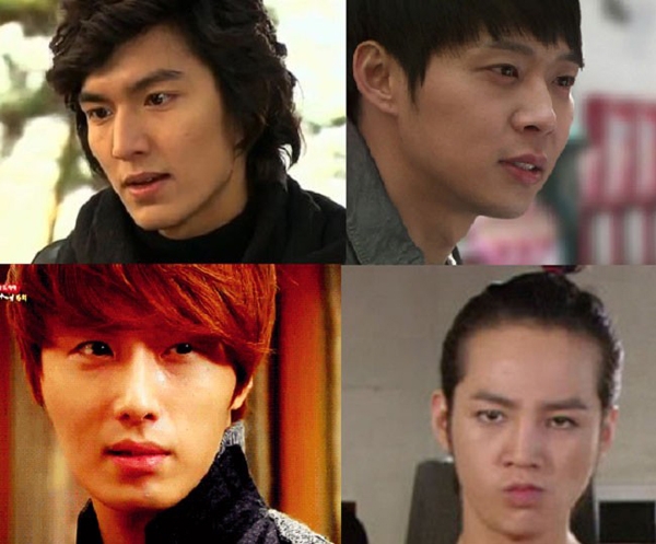
	
	Jun Pyo (Boys Over Flowers), Lee Gak (Rooftop Prince), Lee Sun Joon (Sungkyunkwan Scandal), Hwang Tae Kyung (You Are Beautiful), Cha Chi Soo (Flower Boy Ramen Shop). 