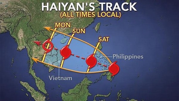 Cận cảnh siêu bão Haiyan mạnh nhất hành tinh