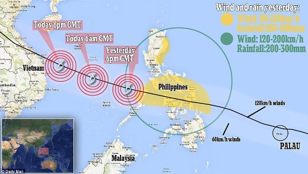 Cơn bão lớn nhất trong lịch sử: 1.200 người chết và hang triệu người bị ảnh hưởng tại Philippines