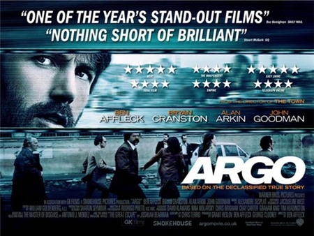 
	
	"Argo" do Ben Affleck đạo diễn kiêm diễn viên chính thắng lớn tại các giải thưởng điện ảnh đầu năm 2013, trong đó có Quả Cầu Vàng và Oscar