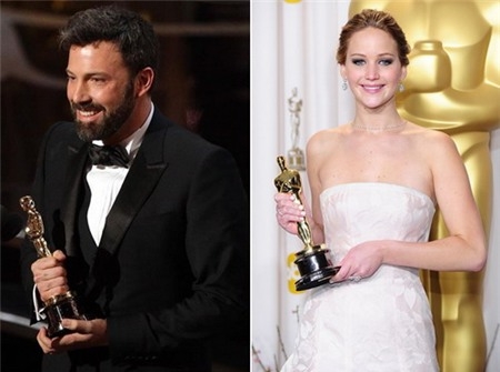 
	
	Ben Affleck  giành Oscar cho "Phim hay nhất" còn Jennifer Lawrence nhận tượng vàng "Nữ diễn viên chính xuất sắc" ở tuổi 22.