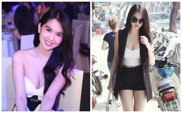 
	
	Ngọc Trinh là một trong những người đẹp của mẫu Việt sở hữu số đo hình thể cân đối 85 - 58 - 91. Cô sở hữu vòng 3 nóng bỏng, eo nhỏ và vòng 1 căng tròn tự nhiên.