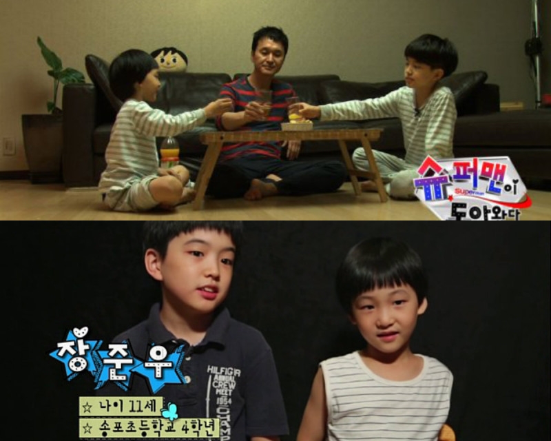
	
	Nam diễn viên Jang Hyun Sung cùng cậu con trai lớn Joon Woo và cậu con trai nhỏ Joon Suh.
