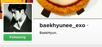 
	
	Baekhyun đã thay đổi tên mình trên Instagram