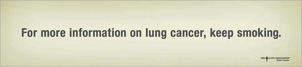 
	
	"Để biết thêm chi tiết về căn bệnh UNG THƯ PHỔI, hãy tiếp tục hút thuốc"