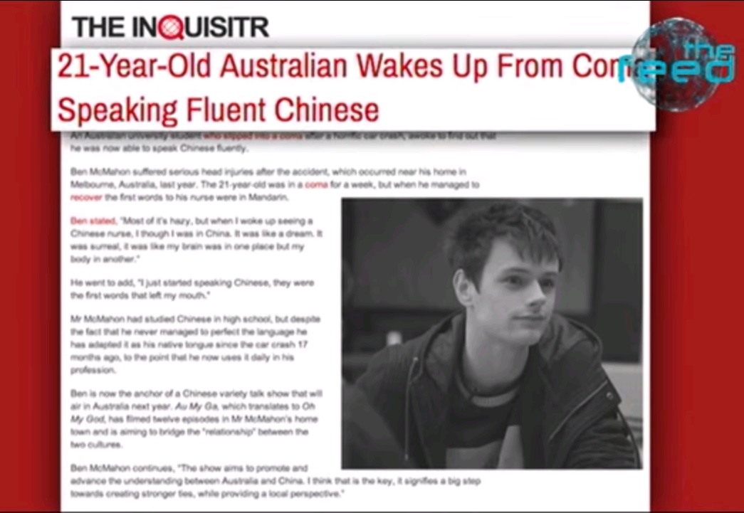 Sau tai nạn giao thông, chàng trai  người Úc...thành người Trung Quốc