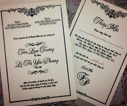 
	
	Thiệp cưới đám cưới lần 2 của Lam Trường đã được gửi tới bạn bè - Tin sao Viet - Tin tuc sao Viet - Scandal sao Viet - Tin tuc cua Sao - Tin cua Sao