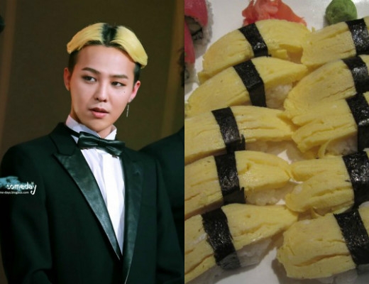 
	
	Kiểu tóc của G-Dragon khiến người ta liên tưởng đến...sushi trứng