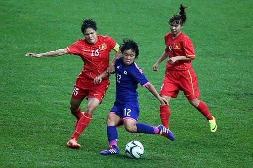 
	
	Lần đầu tiên trong lịch sử, bóng đá nữ Việt Nam góp mặt tại bán kết một kỳ Asian Games. Ảnh: Getty Images