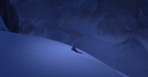 
	
	Cảnh Elsa đi một mình giữa vùng núi tuyết.