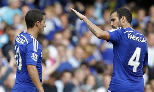 
	
	Với Hazard và Fabregas, Chelsea sở hữu hai ngôi sao hay nhất Ngoại hạng Anh hiện tại ở kỹ năng đi bóng và kiến tạo. Ảnh: AFP.