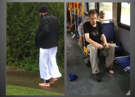 
	
	Một người tài xế xe bus đã trông thấy một người đàn ông không mang giày trên xe bus ở Surrey và một người đàn ông Hồi giáo quyết định thực hiện một cử chỉ đẹp thầm lặng là tặng đôi giày cho người vô gia cư này