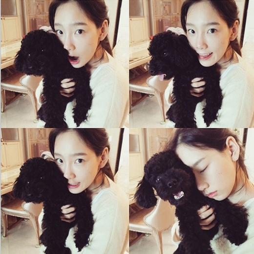 
	
	Taeyeon cực đáng yêu khoe hình bên chú cún cưng khiến fan vô cùng thích thú.