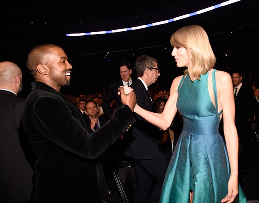 
	
	Kanye West và Taylor Swift có vẻ như rất “hợp cạ” với nhau