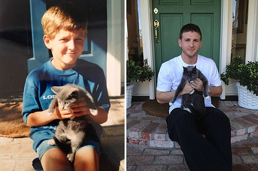 
	
	Chủ và mèo đã vô cùng khác biệt sau 17 năm.