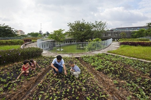 
	
	Trường học độc đáo này còn tổ chức những lớp học đặc biệt về trồng trọt và phát triển bền vững. Các học sinh được thực hành thoải mái trong những khu vườn thuộc sở hữu của trường học này.