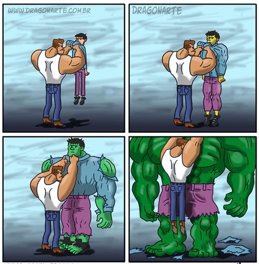 
	
	Khi Hulk gặp côn đồ