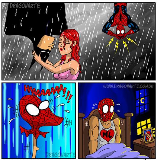 
	
	Ác mộng của Spider Man là bị Batman cướp người yêu