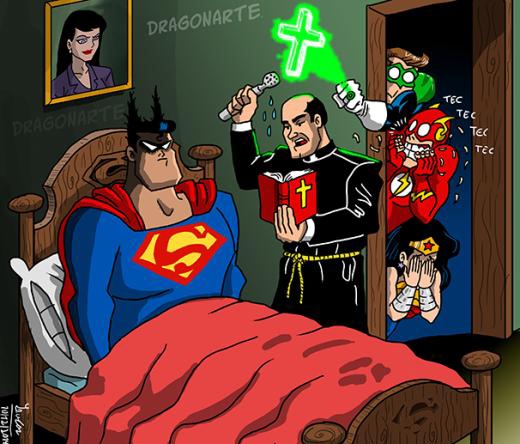 
	
	Khi Superman rửa tội!