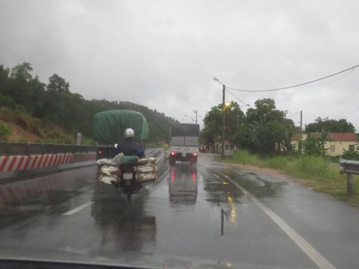 
	
	Tại Quảng Ninh đã xuất hiện mưa to. Ảnh: DT