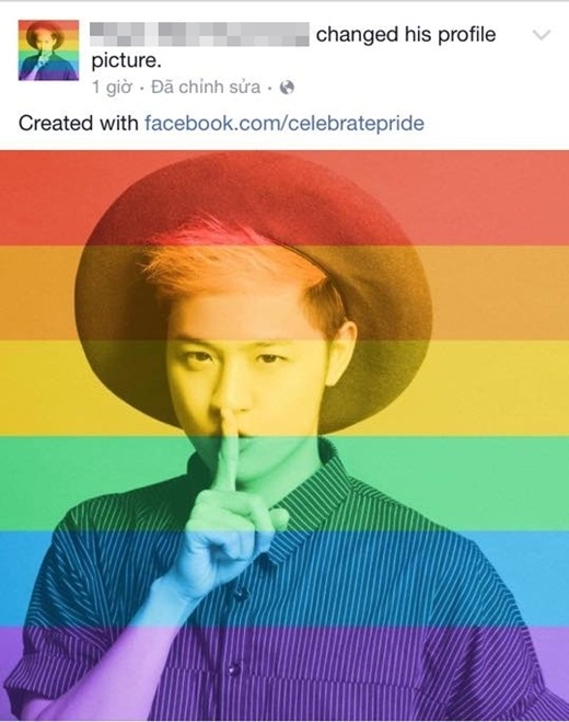 
	
	Ca sĩ Thanh Duy và stylist Kelbin cũng 'đồng hóa' hình ảnh cá nhân để chúc mừng cộng đồng LGBT.