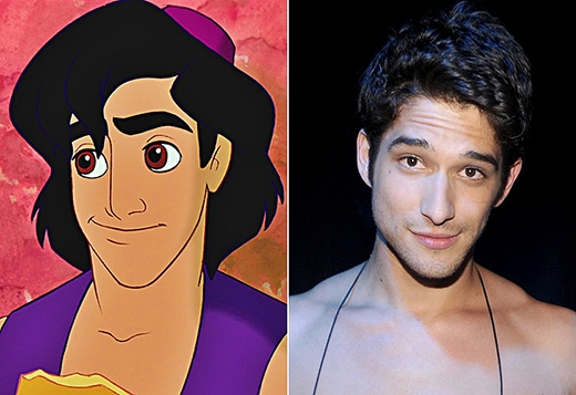 
	
	Tyler Posey là phiên bản ngoài đời thật hoàn hảo của Aladin, từ vẻ ngoài đến tính cách và biểu hiện trên gương mặt của anh đều giống với anh chàng nghịch ngợm trong bộ phim Aladdin và cây đèn thần.