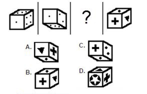 
	
	Câu 6: Hình hộp nào phù hợp nhất để đặt vào dấu chấm hỏi?