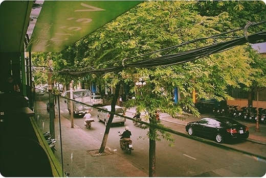 
	
	Những con đường phủ kín hai hàng me ở Sài Gòn dễ khiến người ta nao lòng. Chỉ cần chọn một quán nhỏ, không gian nhìn ra con đường xanh mướt như thế này, bạn cũng đã có thể cảm nhận được sự thanh thản trong tâm hồn. (Ảnh: IG duongthanh)