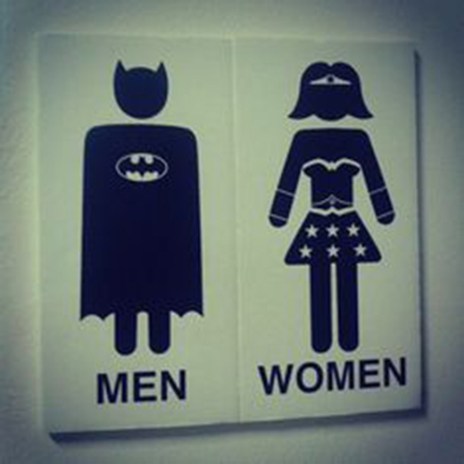 
	
	Đàn ông là Batman. Còn phụ nữ là Super Women.