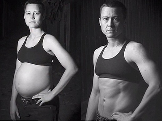 
	
	AJ trước và sau khi sinh con.