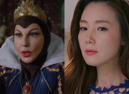 
	
	Sẽ không có ai vào vai mẹ ghẻ The Evil Queen hoàn hảo hơn nữ diễn viên Choi Ji Woo. Trong bộ phim Temptation, Choi Ji Woo đã xuất sắc khi thể hiện nội tâm xấu xa của nhân vật, luôn ganh tị với hạnh phúc của người khác và muốn nó là của mình. Điểm này rất giống với The Evil Queen, bà cũng cực kì ganh ghét nét đẹp của Bạch Tuyết và luôn tìm cách để hại nàng.