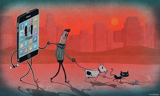
	
	Chúng ta đang ngày càng lệ thuộc quá nhiều vào điện thoại thông minh.