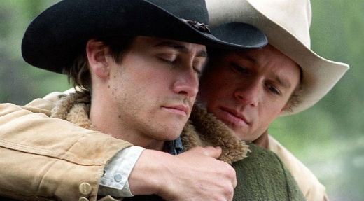 
	
	Cặp đôi Health Ledger và Jake Gyllenhaal đã có một màn diễn xuất xuất thần với vai hai anh chàng cao bồi yêu nhau trong bộ phim Brokeback Mountains, điều này đã giúp đạo diễn Ang Lee nhận được giải Oscar danh giá.