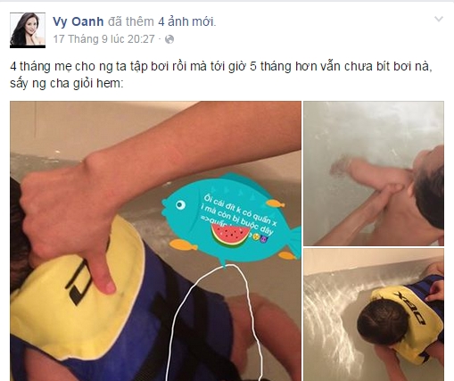 
Con trai Vy Oanh được cô tập bơi ngay từ nhỏ. - Tin sao Viet - Tin tuc sao Viet - Scandal sao Viet - Tin tuc cua Sao - Tin cua Sao