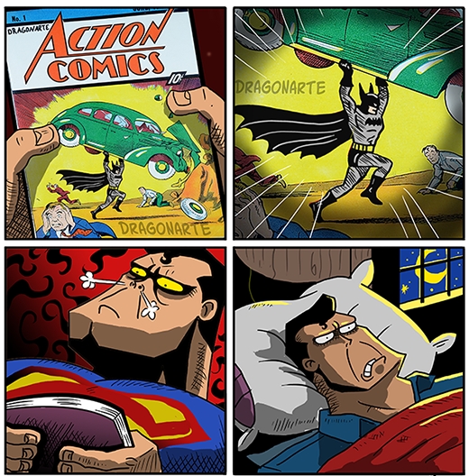 
Cảm giác của Superman khi xem truyện tranh về Batman. (Ảnh: Dragonate)
Tưởng dễ qua mặt "chó" X-men hả trộm? (Ảnh: Dragonate)