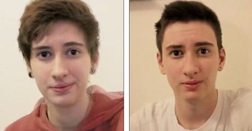 
Jamie 17 tuổi (trái) và 18 tuổi (phải). (Ảnh: Facebook)