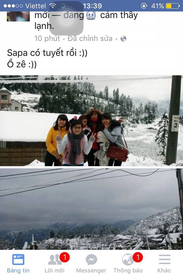 Tuyết ở Sa Pa hóa ra chỉ rơi trên Facebook!