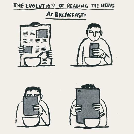 
Đọc báo buổi sáng đã "tiến hóa" như thế nào?