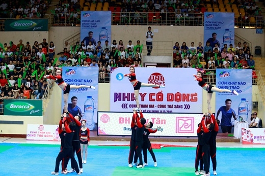
ĐH Duy Tân - Đà Nẵng đã khép lại mùa giải năm nay với vị trí thứ tư toàn quốc nhảy cổ động UniGames.