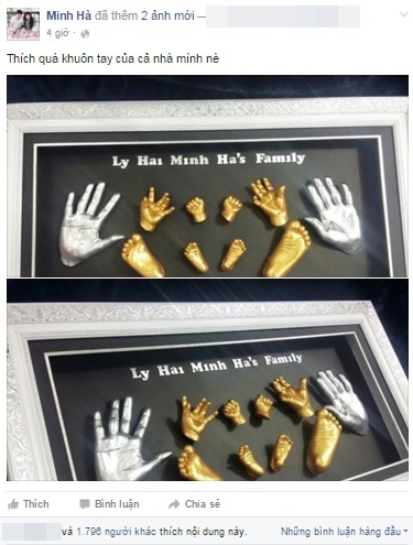 
Bức tranh đúc khuôn tay chân 3D của gia đình Lý Hải - Minh Hà. - Tin sao Viet - Tin tuc sao Viet - Scandal sao Viet - Tin tuc cua Sao - Tin cua Sao