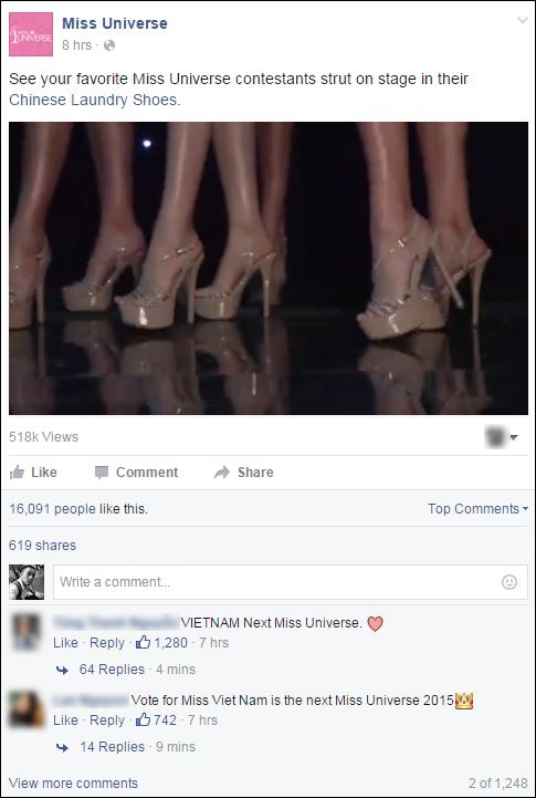 
Tìm những bài đăng về Phạm Hương trên facebook của Miss Universe, nhấn like, chia sẻ và bình luận thể hiện sự ủng hộ. - Tin sao Viet - Tin tuc sao Viet - Scandal sao Viet - Tin tuc cua Sao - Tin cua Sao