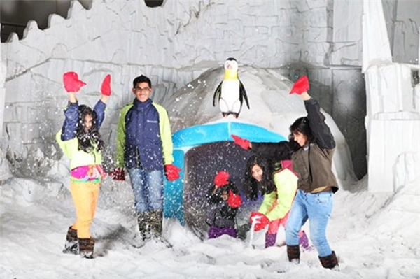 
Giới trẻ hào hứng đến tham gia cùng Ngôi làng tuyết. (Ảnh Internet)