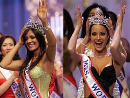 
Hoa hậu Costa Rica chỉ được vui mừng trong ít phút trước khi phải nhường lại vương miện cho hoa hậu Nga